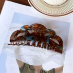 Large Hollow Tortoiseshell Hair Claw Clip - Image 8