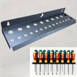 25-Slot Heavy-Duty Wall-Mounted Screwdriver Organiser