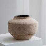 Beige Mottled Ceramic Plant Pot - Image 5