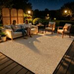 Nordic Earth Tone Outdoor Patio Rug