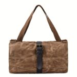 Vintage Roll-Up Canvas Tool Organiser with Zipped Compartments - Image 4