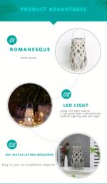 Luma Woven Solar Garden Lantern - Image 4