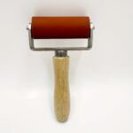 4-Inch Silicone Pressure Roller with Natural Wooden Handle - Image 6
