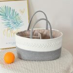 Cream Woven Storage Basket with Removable Dividers - Image 7