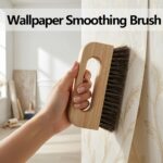 Natural Wood Wallpaper Smoothing Brush with Soft Bristles