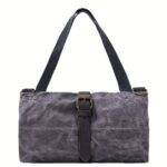 Vintage Roll-Up Canvas Tool Organiser with Zipped Compartments - Image 7