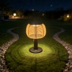 Solar Rattan Outdoor Table Lamp - Image 6