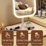 Rechargeable LED Vanity Mirror with Three Light Modes – White - Image 5