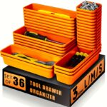 36-Piece Modular Tool Drawer Organiser Set