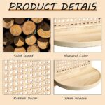 Natural Rattan Arch Wall Shelf with Cane Detail - Image 5
