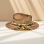 Unisex Distressed Vintage Fedora Hat