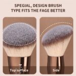 MAANGE 13-Piece Espresso Makeup Brush Collection with Travel Case - Image 4