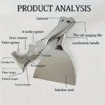 Premium Full-Stainless Steel Putty Knife & Decorating Scraper - Image 2