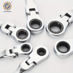 7-Piece Flexible-Head Ratcheting Combination Wrench Set - Image 7