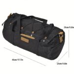 Vintage Waxed Canvas Weekend & Travel Duffel Bag - Image 4