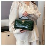 Luxury Black Croc-Effect Beauty Travel Case - Image 7