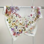 Wildflower Mulberry Silk Square Scarf - Image 8