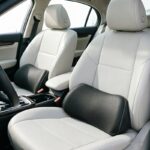 Breathable Ergonomic Car Lumbar Support Cushion – Warm Beige - Image 4