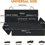 Premium Quilted Dog Car Seat Cover – Rear Bench Protector - Image 4