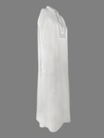 Women’s White Embroidered Resort Maxi Dress - Image 6