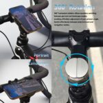 Concealed Aluminium Bicycle Phone Mount – 360° Adjustable - Image 2