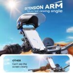 All-Weather Motorcycle Phone Holder with Sunshade - Image 7