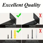Slim Black Steel Floating Shelf Brackets - Image 7