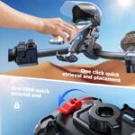 All-Weather Motorcycle Phone Holder with Sunshade - Image 4