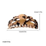 Large Hollow Tortoiseshell Hair Claw Clip - Image 2