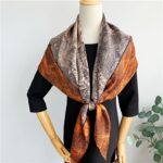 Scenic Landscape Pure Silk Square Scarf