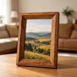 Wide Walnut Landscape Photo Frame - Image 6
