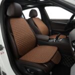 Premium Quilted Car Seat Protector in Warm Brown