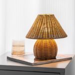 Natural Rattan Woven Table Lamp - Image 4