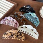 Large Hollow Tortoiseshell Hair Claw Clip - Image 3