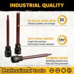 ELEAD 20-Piece Extra-Long Hex Bit Socket Set - Image 3