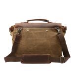 Vintage Waxed Canvas Men’s Messenger Bag - Image 8