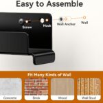Heavy-Duty Wall-Mounted Ladder Storage Hooks - Image 5