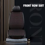 Premium Quilted Car Seat Protector in Warm Brown - Image 2