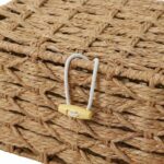 Set of 2 Natural Woven Lidded Storage Baskets - Image 3