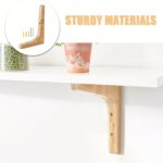 Natural Wood Floating Shelf Brackets — 2 Pack - Image 6
