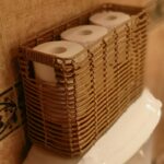 Hand-Woven Rattan-Style Narrow Storage Basket for Home - Image 5