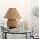 Natural Rattan Woven Table Lamp