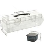 Set of 2 Clear Portable Art & Craft Storage Cases - Image 2