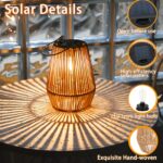Sorella Set of 2 Woven Solar Garden Lanterns - Image 7