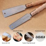 Japanese Pull Saw Set – 2 Double-Sided Woodworking Saws - Image 9