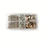 252-Piece Picture Frame Hanging Kit with Black & Brass Hardware Organiser - Image 5