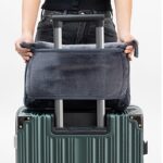 2-in-1 Packable Travel Blanket & Pillow with Luggage Sleeve – Charcoal Grey