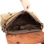Vintage Waxed Canvas Men’s Messenger Bag - Image 7