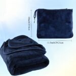 Premium Packable Travel Blanket with Storage Pouch – Charcoal Grey - Image 2