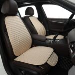 Premium Quilted Car Seat Protector in Warm Brown - Image 10